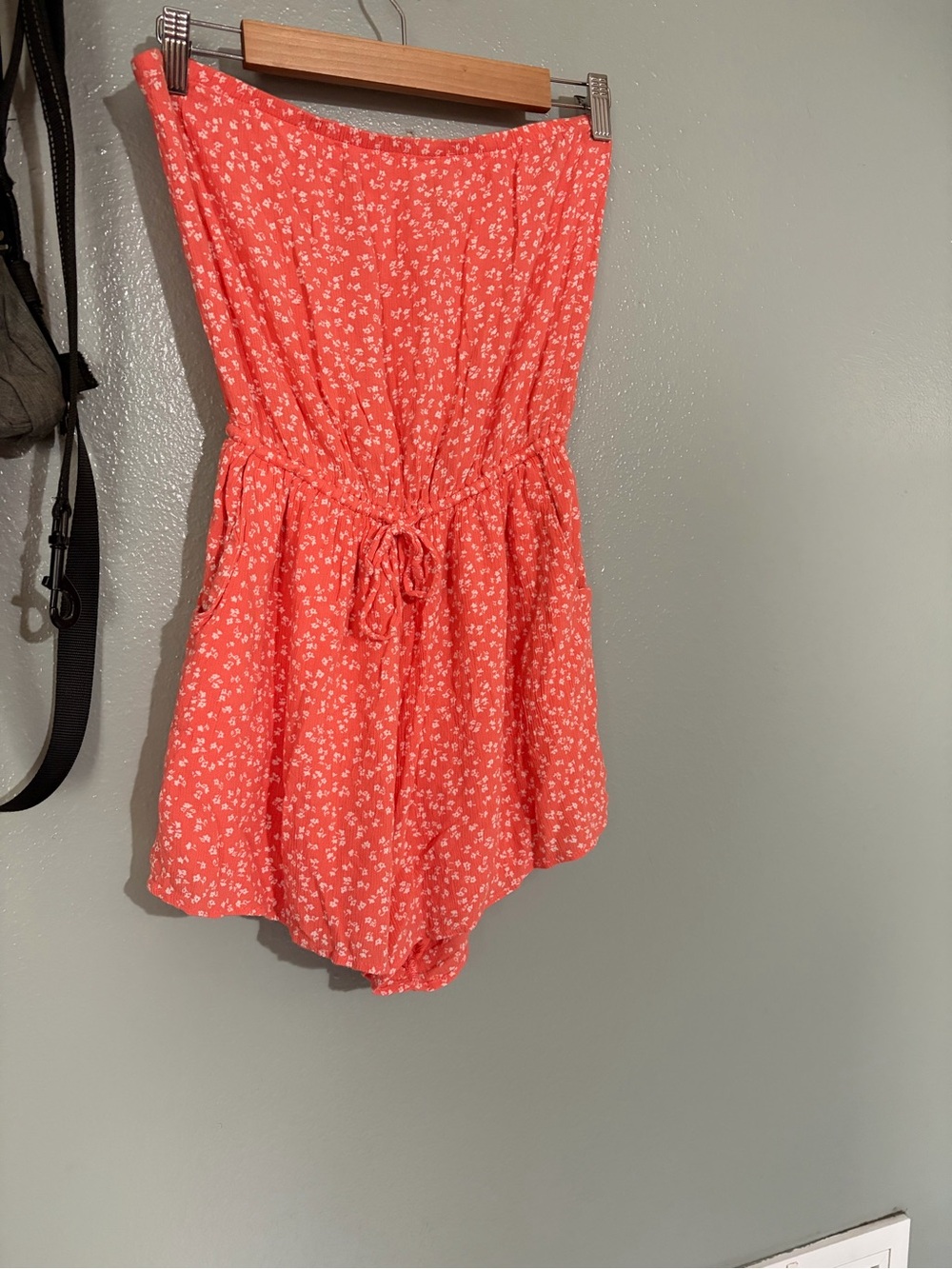 hollister floral romper